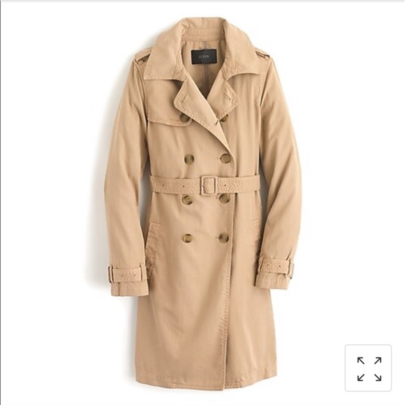 J. Crew Jackets & Blazers - J. Crew Washed Cotton Trench Coat